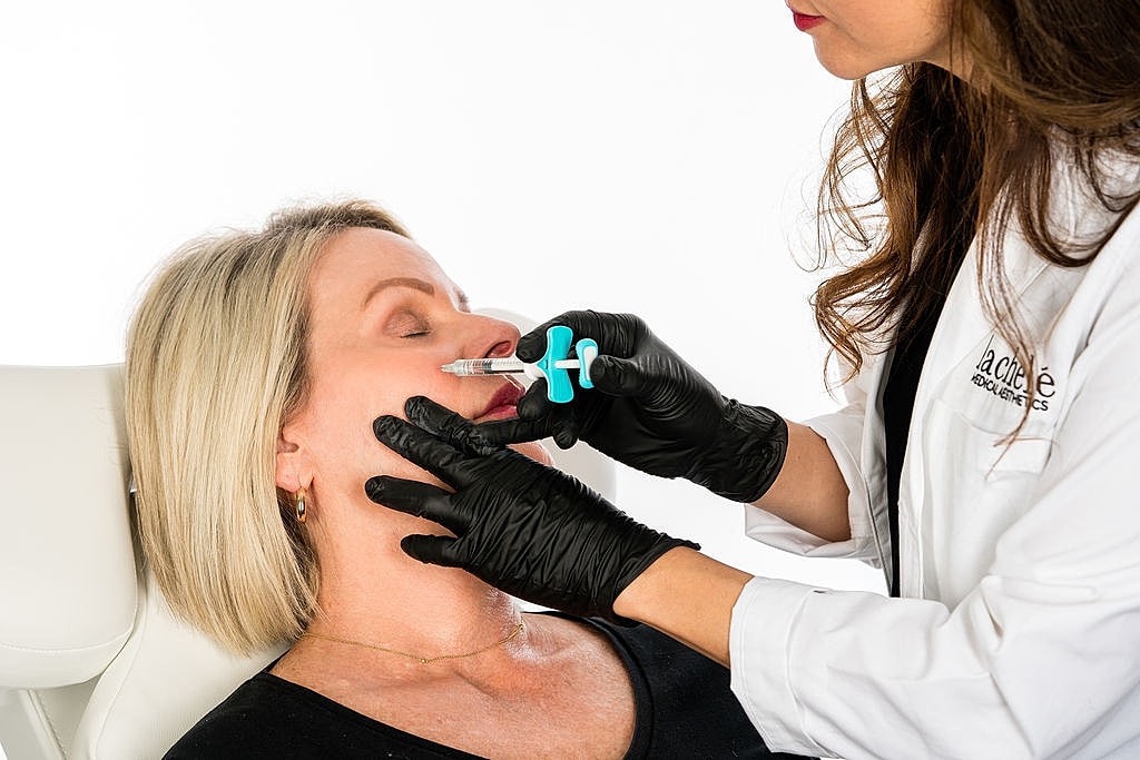 Elegant spa interior with modern furnishings and decor.