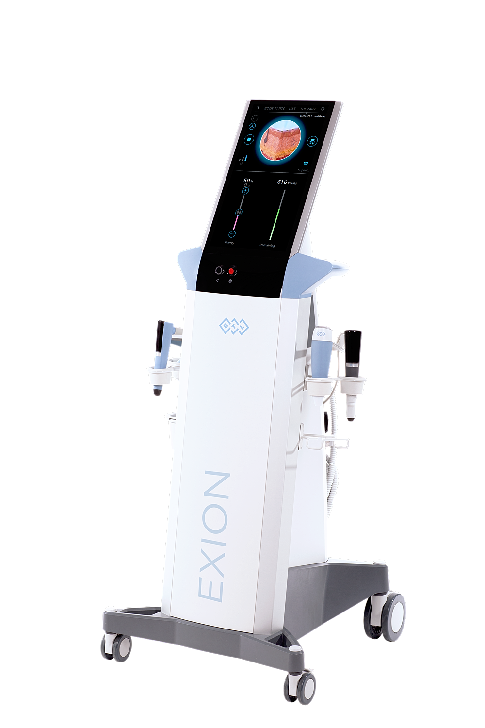 Woman with short hair in striped sweater.