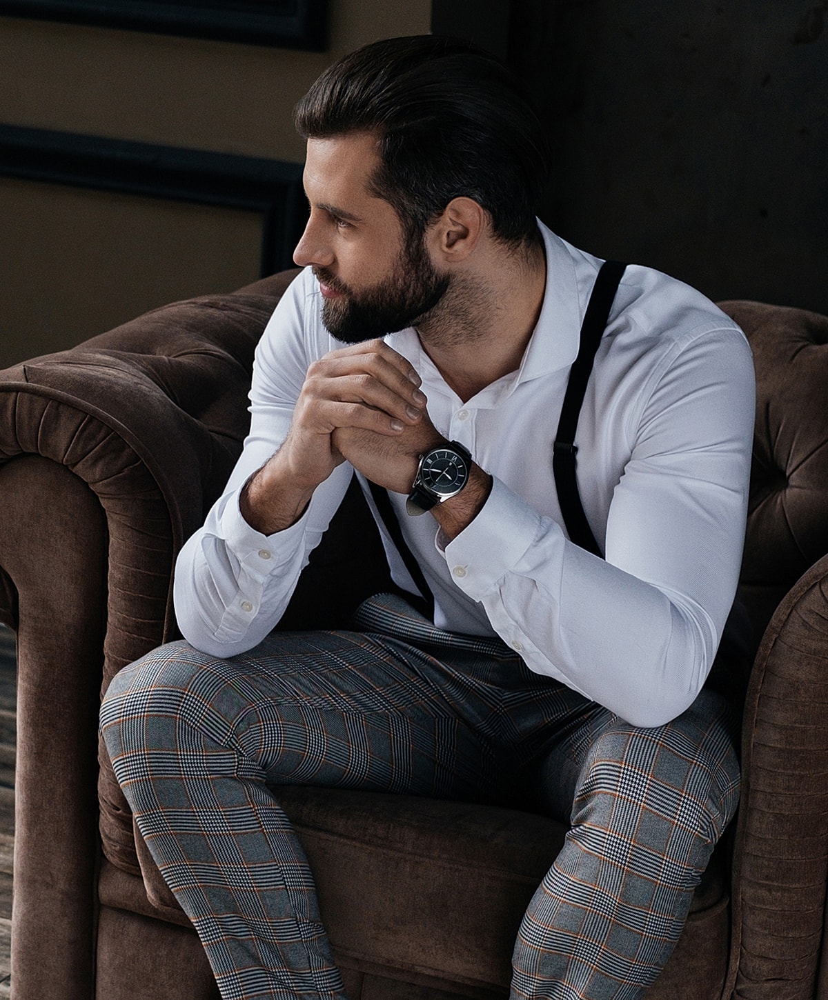 Medical professional preparing patient for procedure.