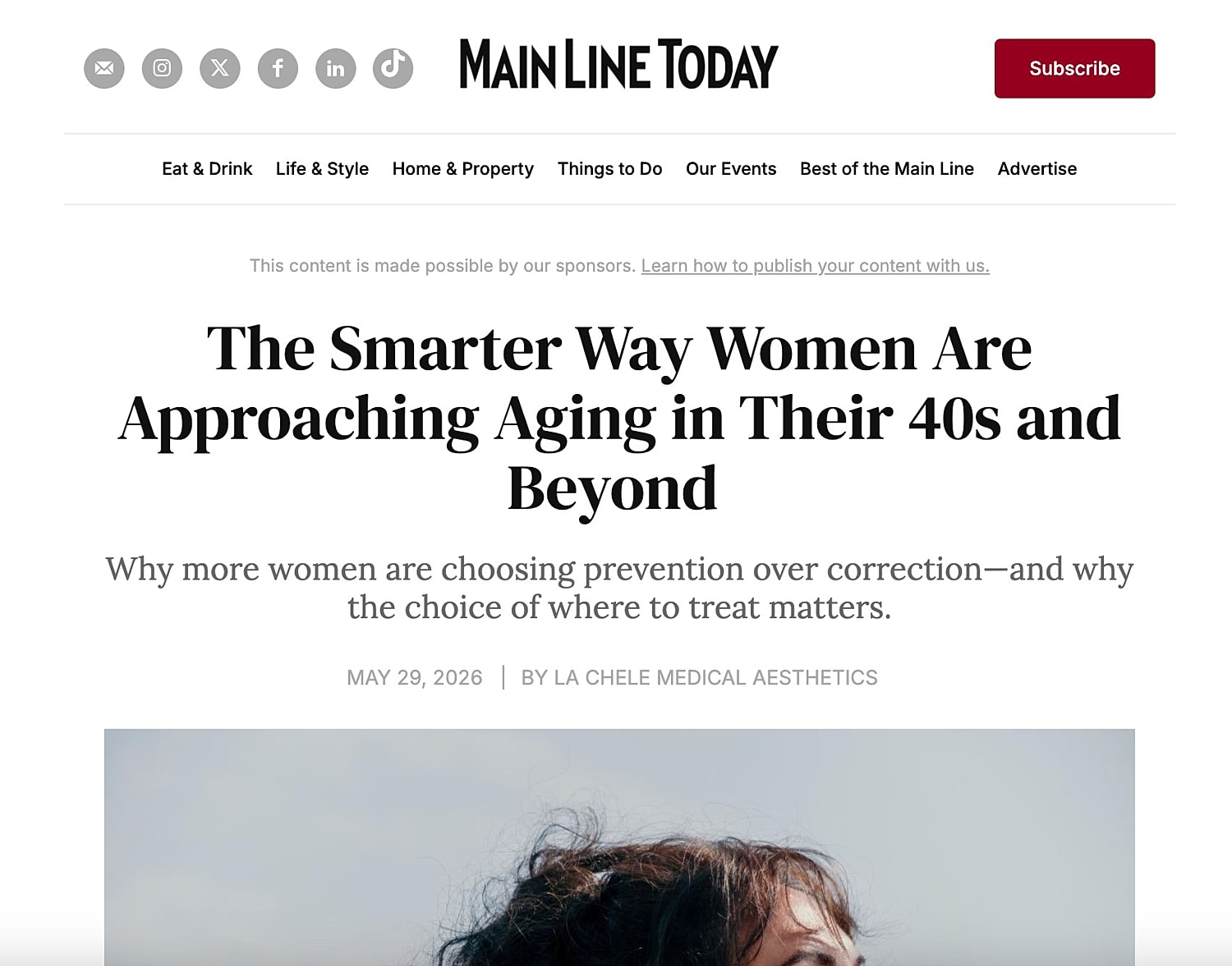 Approaching aging: women in their 40s and beyond