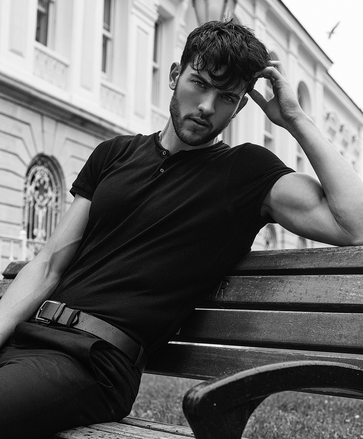 Textured dark background with subtle variations.