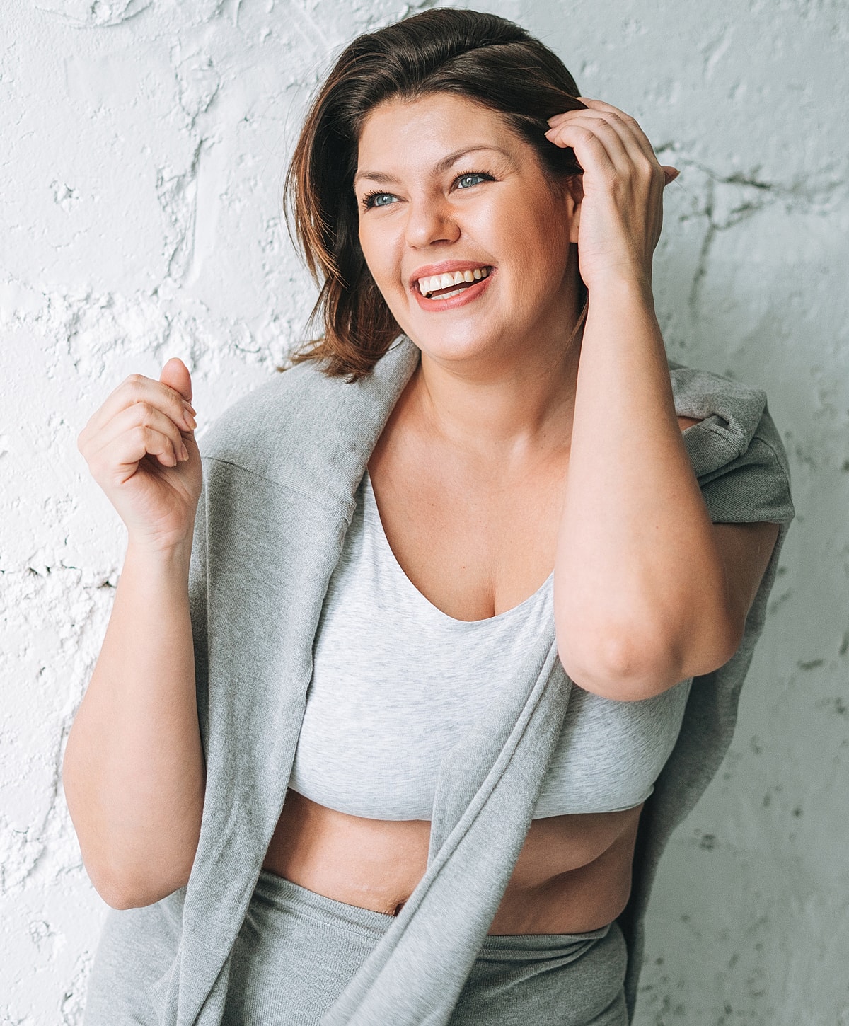 Medical professional preparing patient for procedure.