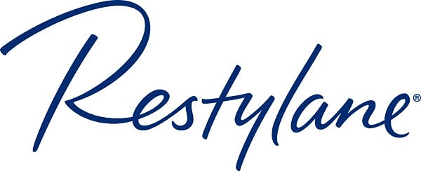 Restylane logo in blue font.