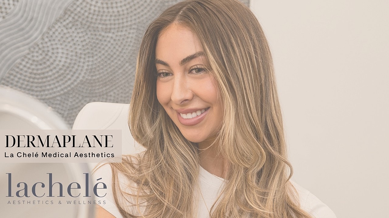 Woman discussing skin care and exfoliation tips.